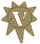 Static pixelated icon of a stylized star-like shape with multiple points in earthy brown and green tones on white background.