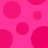 A static pattern of overlapping pink circles on a solid pink background with no visible text or distinct subjects.