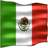 Static 48x48 pixel icon depicting the Mexican flag with green, white, and red vertical stripes and central coat of arms featuring an eagle perched on a cactus eating a snake.