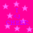 A static image with a bright pink background filled with light pink stars, featuring purple text reading "I <3 CHEER" in the center.