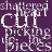 Static image of repeated text fragments on a purple background, featuring 'shattered heart', 'CUT', and 'picking up the pieces' in white pixelated font.