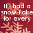 Red background with white text and snowflake graphics, displaying a holiday-themed message about snowflakes and school.