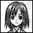 Black-and-white pixelated image of a character with shoulder-length hair and large eyes, next to text reading "Anime IM" and "COM" on a black background.