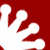 White question mark shapes on a solid red background, arranged in a vertical stack with varying sizes and slight rotation.
