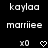 Pixelated text and symbols displayed in a with alternating heart and 'IO' icons beneath two of stylized names