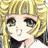 A pixelated anime-style character with blonde hair and green eyes on the left, next to a black background with white text "Anime IM" and stylized signature "Cdm" on the right.