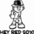 Pixelated black-and-white cartoon character in astronaut suit with helmet, standing with one hand raised, repeated in a with text below