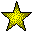 Yellow star-shaped icons with varying numbers of points and radiating spikes, displayed in a on gray background