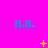 Bright pink background with repeated blue 'B.B.' text and yellow star-like symbols in a pattern