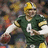 Pixelated image of a football player in green and yellow uniform holding a ball, next to text reading "Green Bay Packers 5-1" on green background.