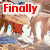 Pixelated collage of four distinct scenes with overlaid text: a beach, colorful abstract shapes, a person making a peace sign, and a blank gray