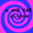 Four identical display a blue and pink spiral background with the text "u will fall in love" in black pixelated font