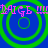 Blue background with green concentric circles and pink text reading 'DAIGE' in four repeated sections.