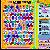 A static pixelated image of a colorful carnival-themed buddy icon with a grid of small, vibrant scenes including rides, games, and decorations.