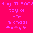 Pixelated text and symbols on a bright pink background with two identical side-by-side layouts.