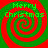 Four identical red and green spiral patterns arranged in a with 'Merry Christmas' text overlaid on each spiral