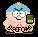 Pixelated character with blue cap and green object, displaying multiple facial expressions across frames.