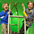 A 50x50 pixel animated contact sheet showing two frames of a cartoon-style icon featuring characters from The Suite Life of Zack and Cody with a Disney logo element.