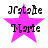 Four identical pixelated images of a pink star with 'Natalie' above and 'Marie' below, arranged in a on white background
