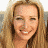 Pixelated image of a smiling woman with long blonde hair on blue background, accompanied by pixelated text reading "SMELLY CAT," "what r they feeding u..." and "SMELLY CAT!"