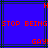 Blue background with dark green lines, red pixelated text repeating 'STOP BEING STOP BEING' and 'GAY!' across the