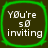 Four identical square icons with rounded corners, each bordered by a bright green frame, displaying white text on a dark brown background.