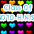 Pixelated of multicolored hearts on black background with overlaid text phrases in various colors and fonts