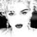 Black-and-white animated sequence of a person with curly hair showing facial expression changes