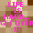 Pixelated text repeats 'LIFE IS HARD... GET OVER IT' in pink on a brown and beige checkered background with visible pixelation.