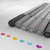A four- of pixelated icons: a gray striped object with colored squares, a white ghost holding a red ball, a penguin with a heart-shaped balloon, and text reading "Claire's loves herself!"