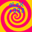 Four identical spiral-patterned icons with pink and yellow swirls, each displaying blue text 'oLeX' above 'r333' on a bright background.