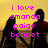 Pixelated image of four silhouetted figures holding hands against a yellow background with pink text reading "i love amanda poige bonnet forever <3 and i always will <3<3".