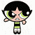 A pixelated cartoon character with black hair and green accents stands on the left side of a contact sheet, while the right side displays green text reading "Original Icons .com" on a dark background.