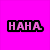 A 2x2 contact sheet of a pixelated animated icon with pink background and black-outlined text, showing sequential frames where the bottom-right frame is grayed out.