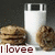 A static image shows a glass of milk and cookies with text reading "I lovee milk and cookies" in brown letters.