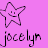 A 2x2 contact sheet of three animated frames showing a star-shaped cartoon character with a smiling face and the name "jocelyn" written below it on a pink background, with one frame missing in the bottom-right corner.