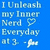 Blue background with light blue pixelated text reading 'I Unleash my Inner Nerd Everyday 013 -' and a heart symbol.