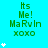 A static image with cyan background displaying green text "Its Me! MaRvin xoxo" and white star symbols in three vertical