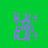 Purple geometric shapes on green background with green horizontal bars appearing in different positions across frames.