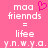 Pixelated pink background with white text and a heart symbol, showing two identical static frames side-by-side.