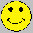 Six yellow smiley face icons arranged in two on a gray background, each with distinct mouth shapes and one featuring red lips