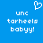 Blue background with white pixelated text and a heart symbol above the text.