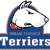 Pixelated icon shows a white dog lying on a blue background with red accents, below text reading 'Terriers' in white letters on blue.