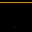 multicolored lines with three small heart symbols on a black background, transitioning between color patterns