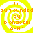 Yellow and white spiral background with orange text reading "im surrounded by blondes!!! AHH:)" in four identical quadrants.