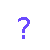 A single purple pixelated question mark centered on a white background with no additional elements or text.