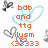 Pixelated icon with orange text and light blue heart outline on white background, surrounded by gray pixel art shapes.