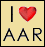 A static image shows a red heart symbol between vertical line and text 'AAR' on beige background.