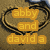 A heart-shaped sand drawing with text overlay that changes between frames, showing 'abby and david' in one frame.