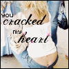 A four- shows a person in a white crop top and blue jeans with text overlay; the image has pixelated quality